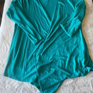 Kettlewell Women’s Teal Long Sleeve Tunic Cardigan size large